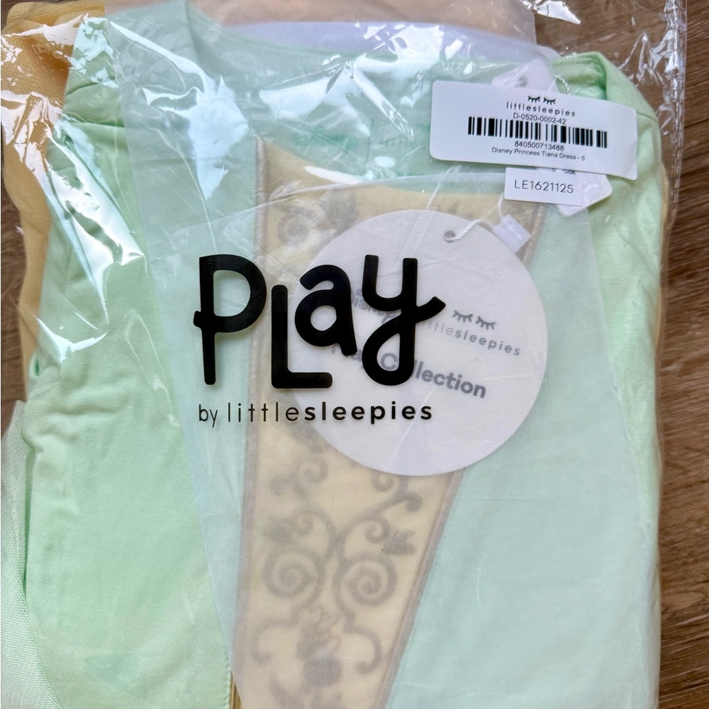 Little Sleepies Disney Princess Tiana Dress 5T NWT - Picture 5 of 6